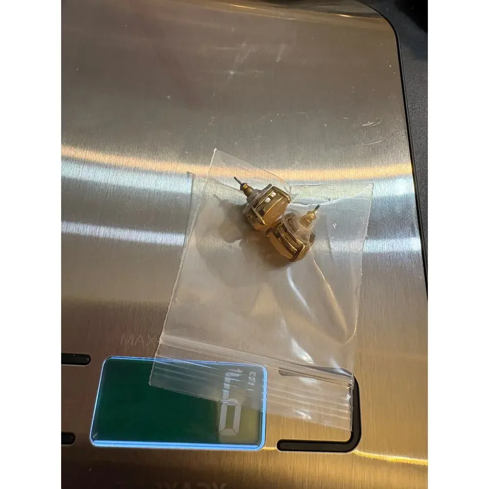 Kate Spade 0.5 Inch Cushion Stud Earrings Gold Tone